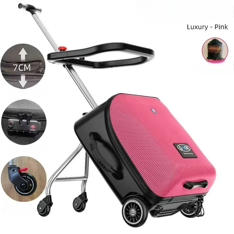 GoBuddy Luggage - De Ultieme Reistrolley voor Ouders en Kinderen