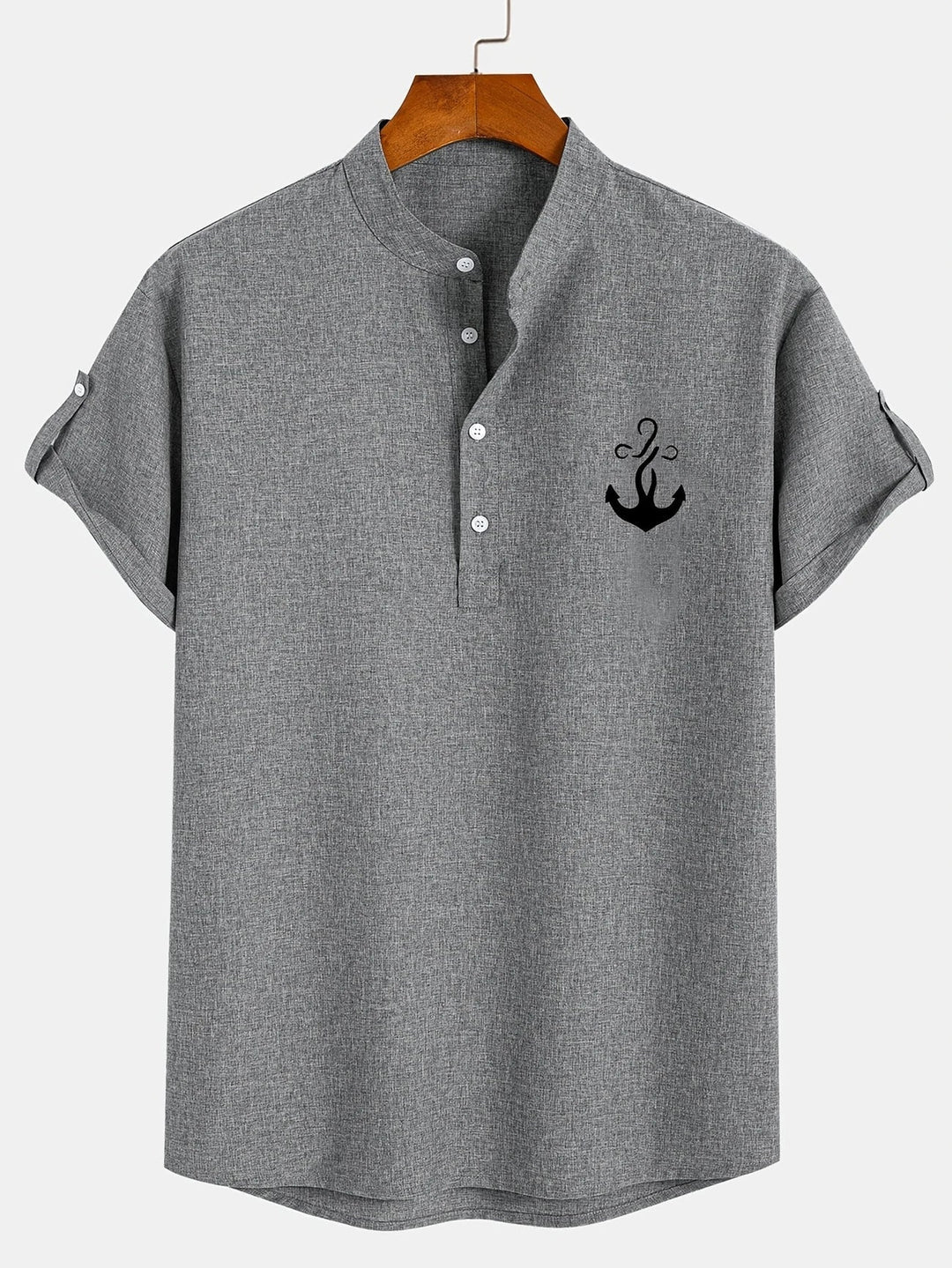 MARCEL | Chemise élégante à manches courtes et col montant