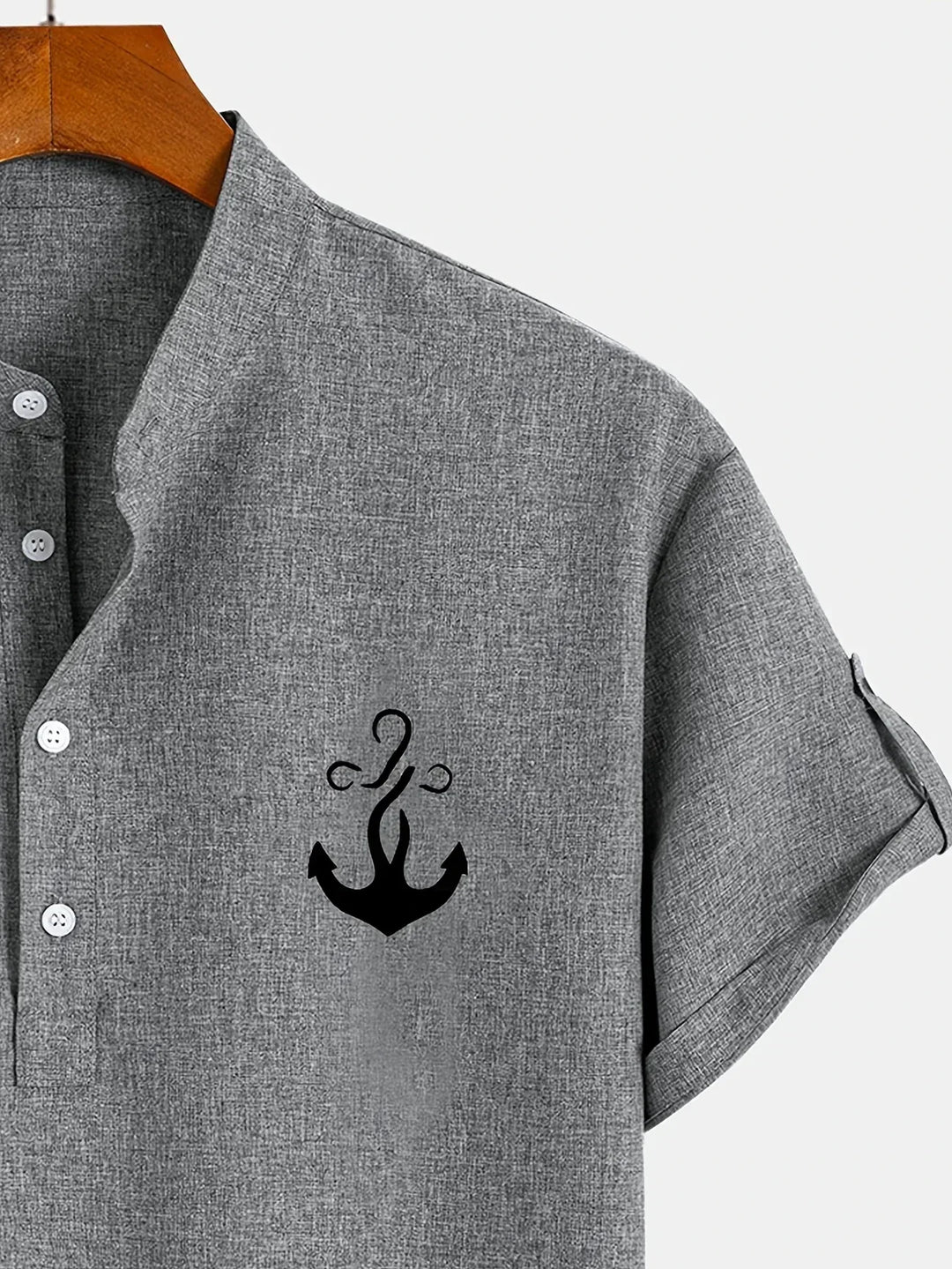 MARCEL | Chemise élégante à manches courtes et col montant