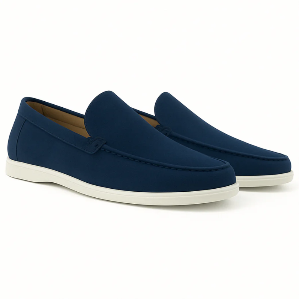 MAXIMILIEN | Mocassins en suède décontractés