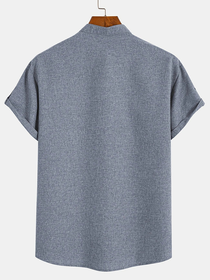 MARCEL | Chemise élégante à manches courtes et col montant