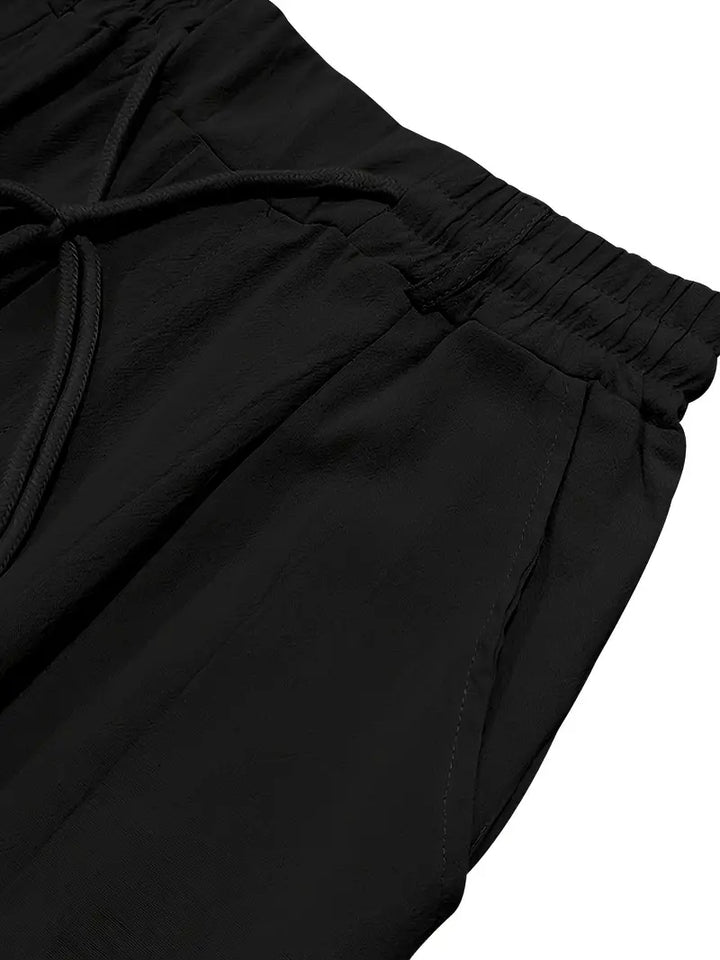 ANTOINE | Pantalon large en lin avec cordon