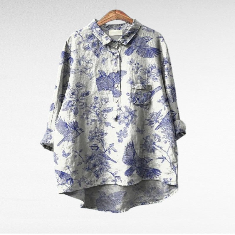 ELARA | Élégante Blouse Vintage