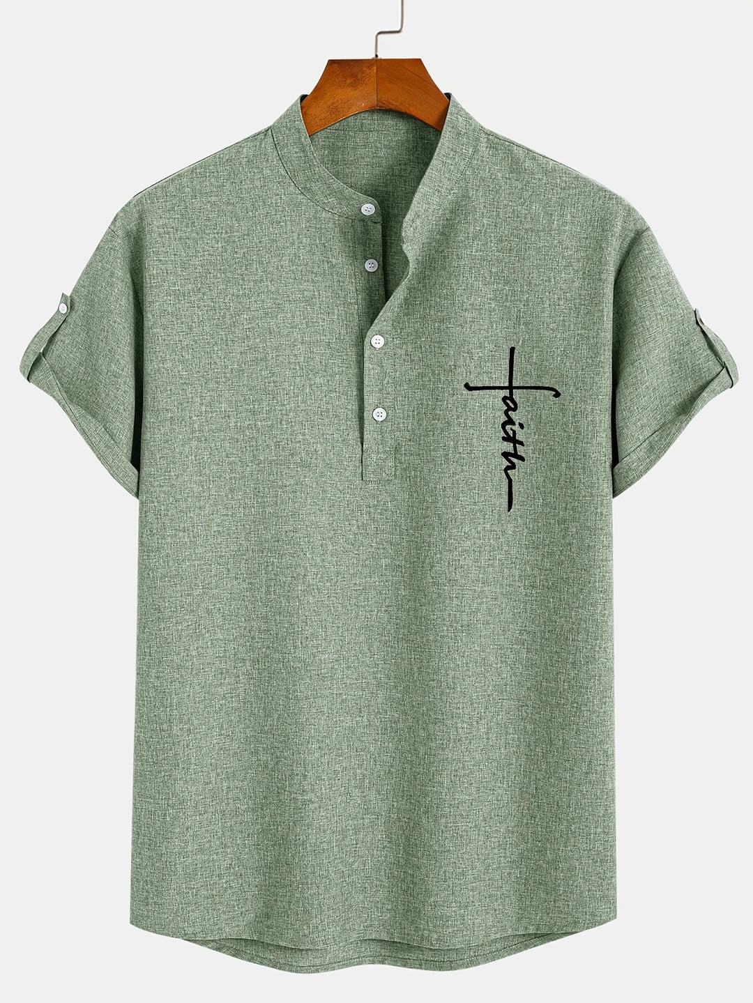 MARCEL | Chemise élégante à manches courtes et col montant