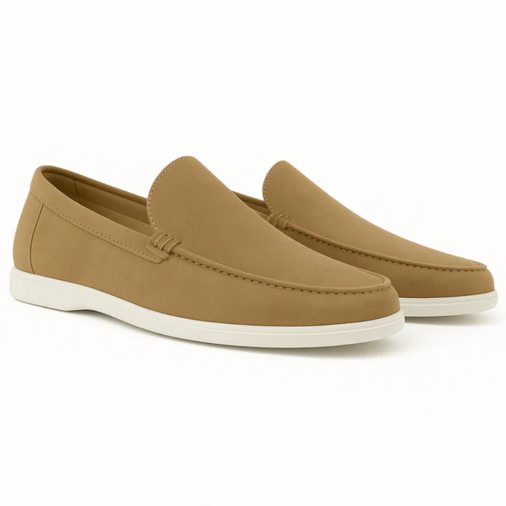 MAXIMILIEN | Mocassins en suède décontractés