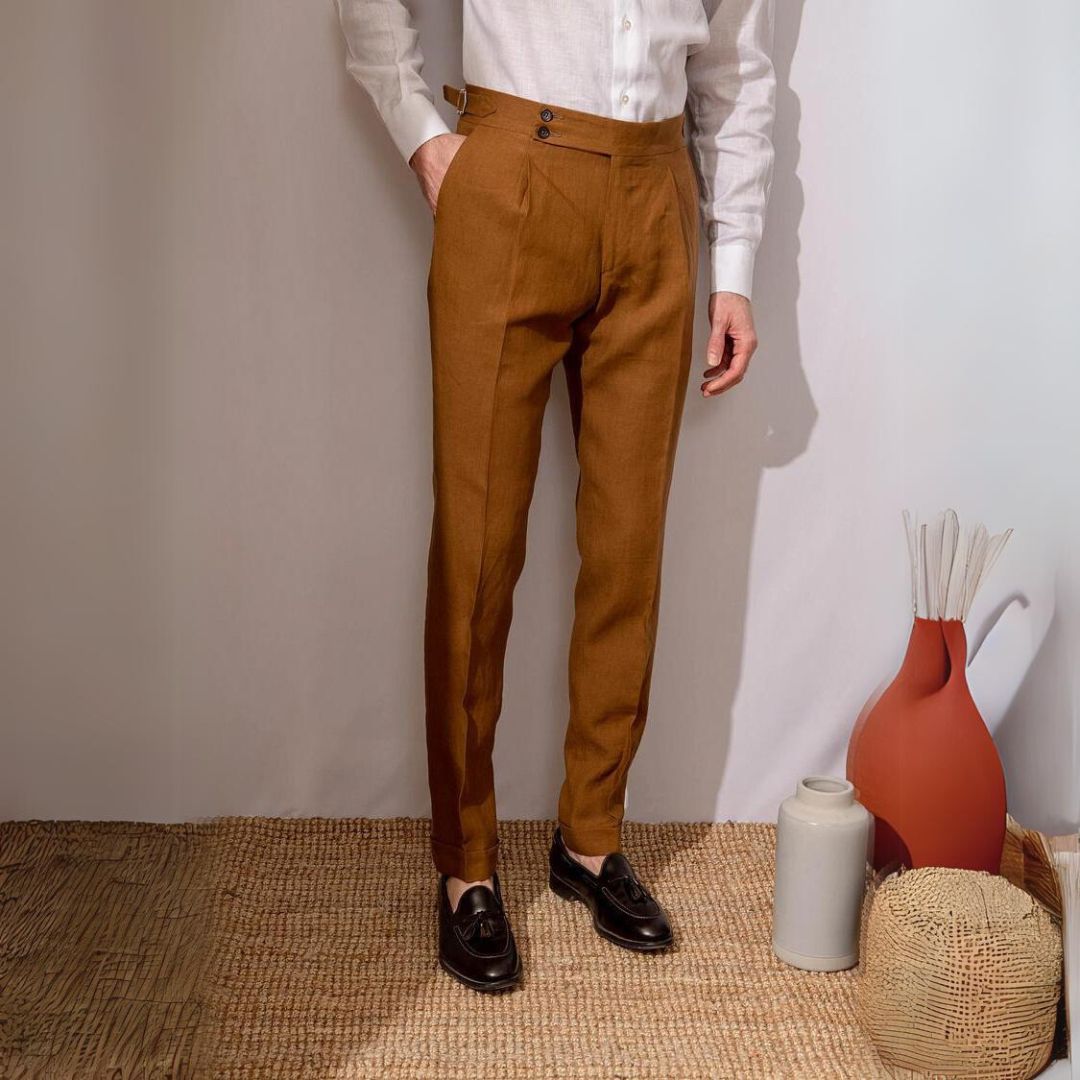 VALENTIN | Pantalon en lin Gold Coast