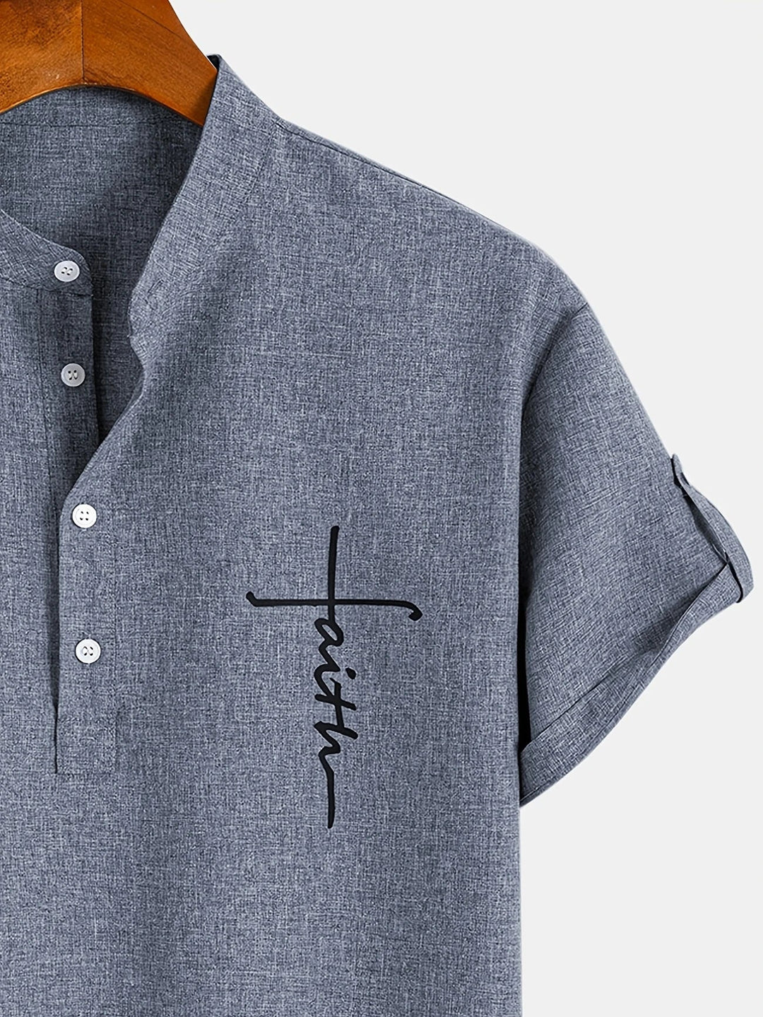 MARCEL | Chemise élégante à manches courtes et col montant