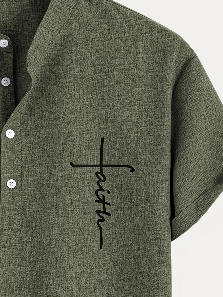 MARCEL | Chemise élégante à manches courtes et col montant