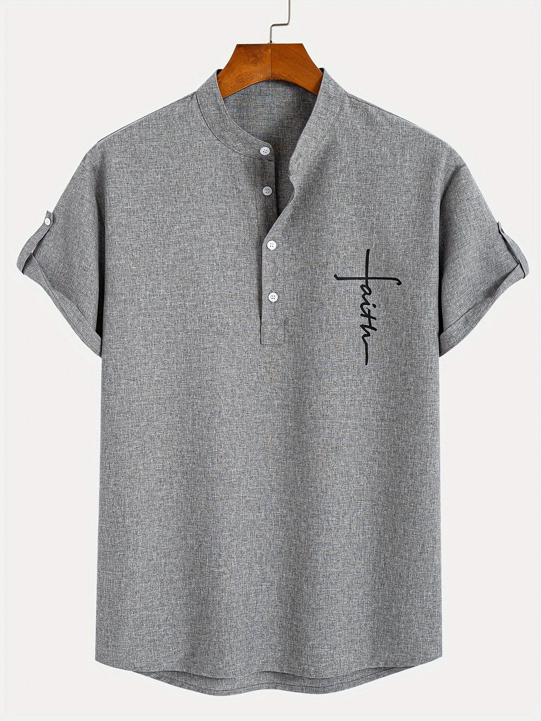 MARCEL | Chemise élégante à manches courtes et col montant