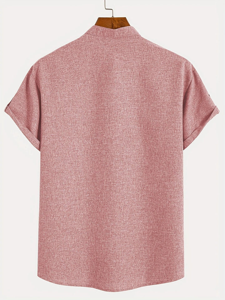 MARCEL | Chemise élégante à manches courtes et col montant