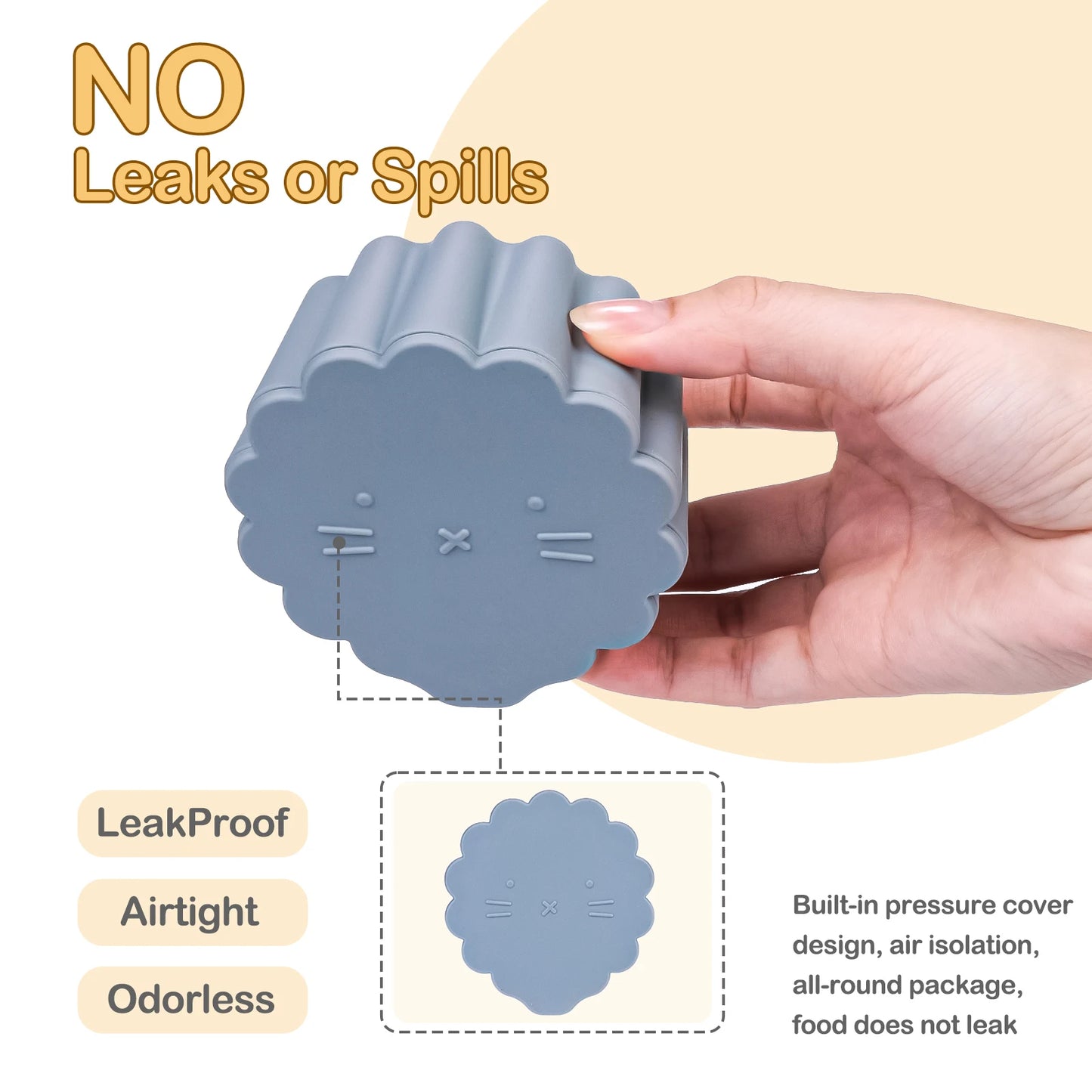 Baby Snackbeker - Morsvrij en Handig voor Onderweg