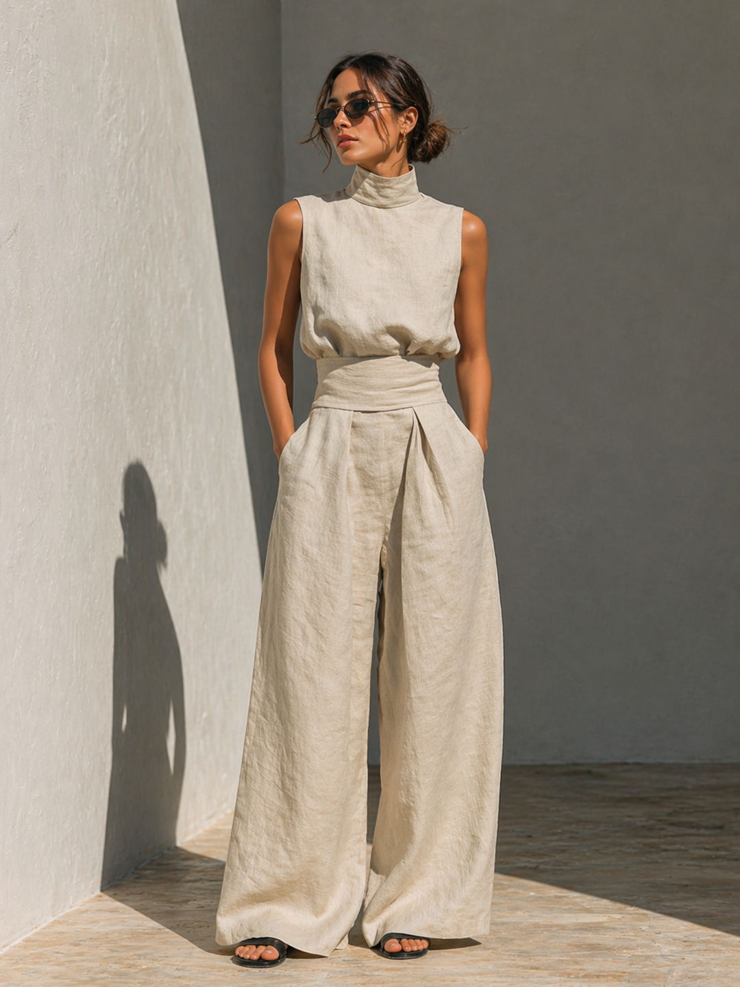 VIVIENNE - Ensemble Minimaliste en Coton