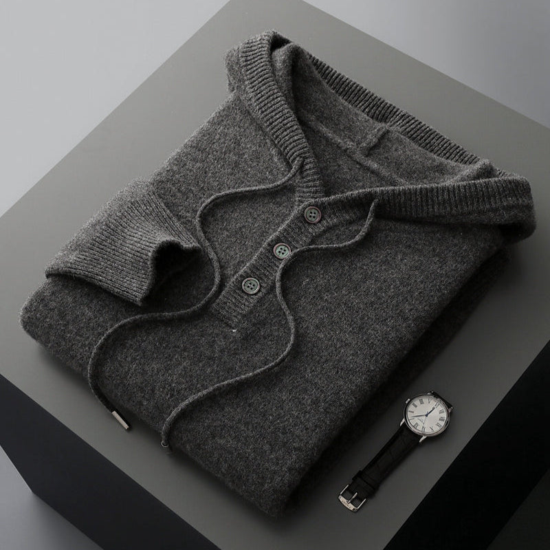 RAPHAËL | Hoodie élégant en laine mérino
