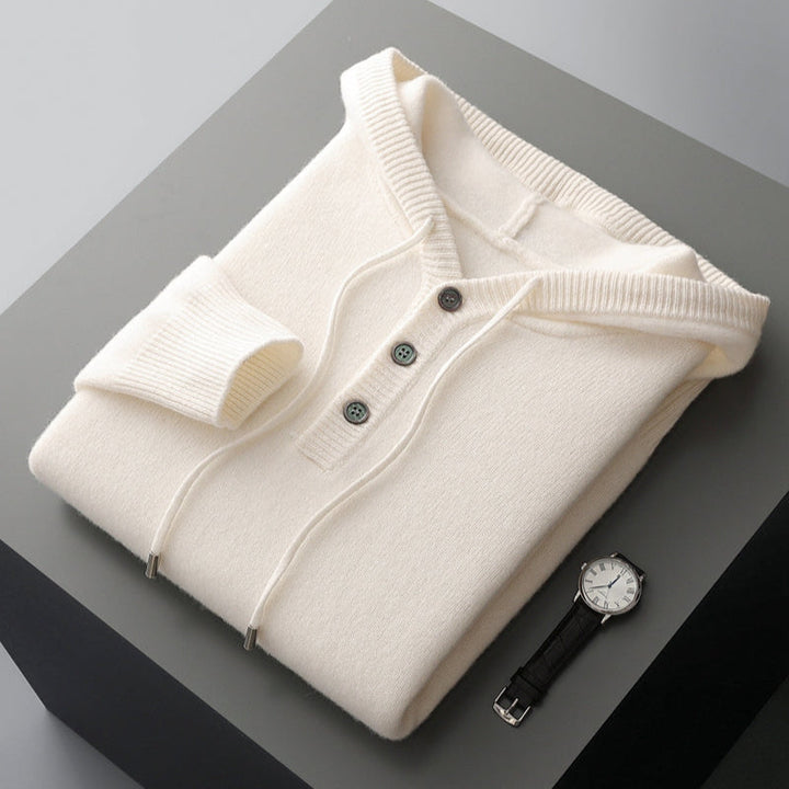RAPHAËL | Hoodie élégant en laine mérino