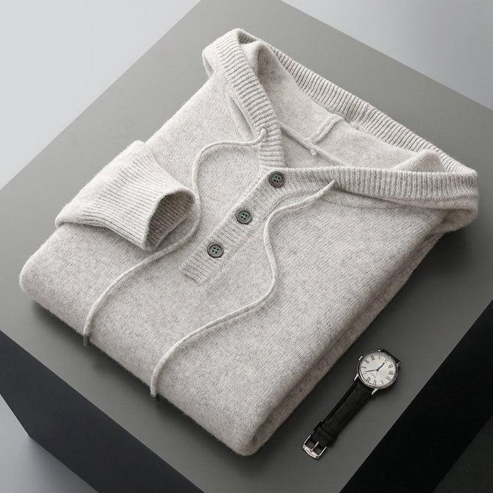 RAPHAËL | Hoodie élégant en laine mérino