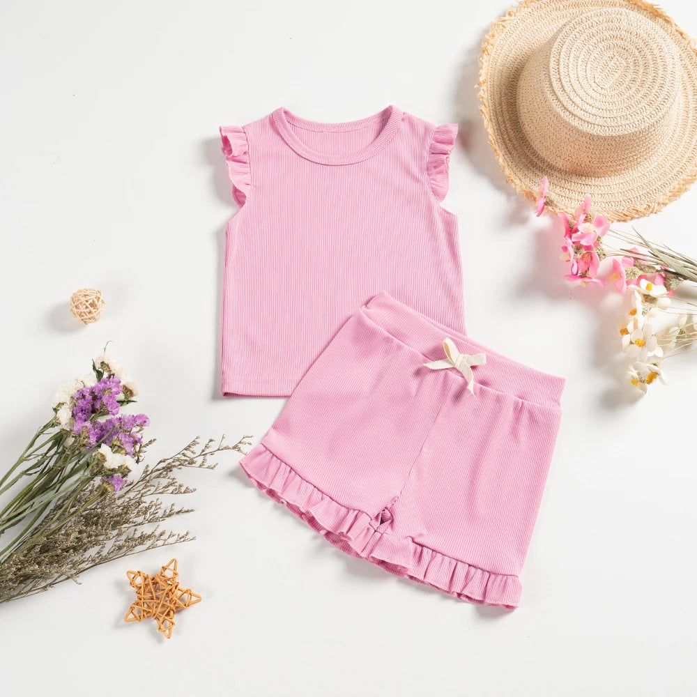 Zomerset voor Meisjes – Comfortabele en Stijlvolle Tweedelige Outfit