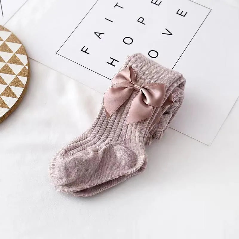 Meisjesmaillot met Strik – Zachte en Warme Panty voor Kinderen