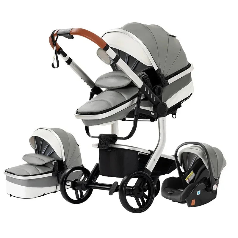 LOOBIE 3-in-1 Kinderwagen Luxury Set - Stroller, Autostoel en Reisbedje in één