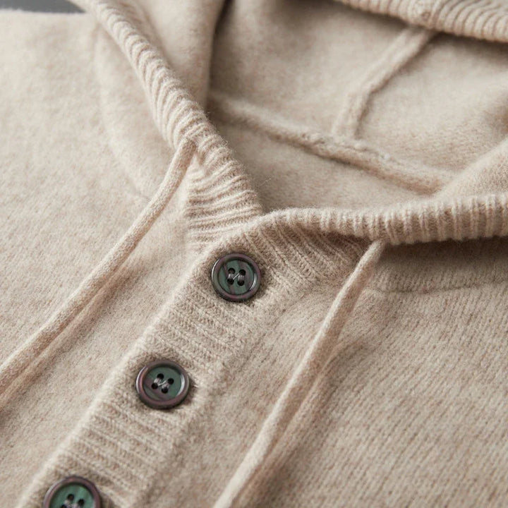 RAPHAËL | Hoodie élégant en laine mérino