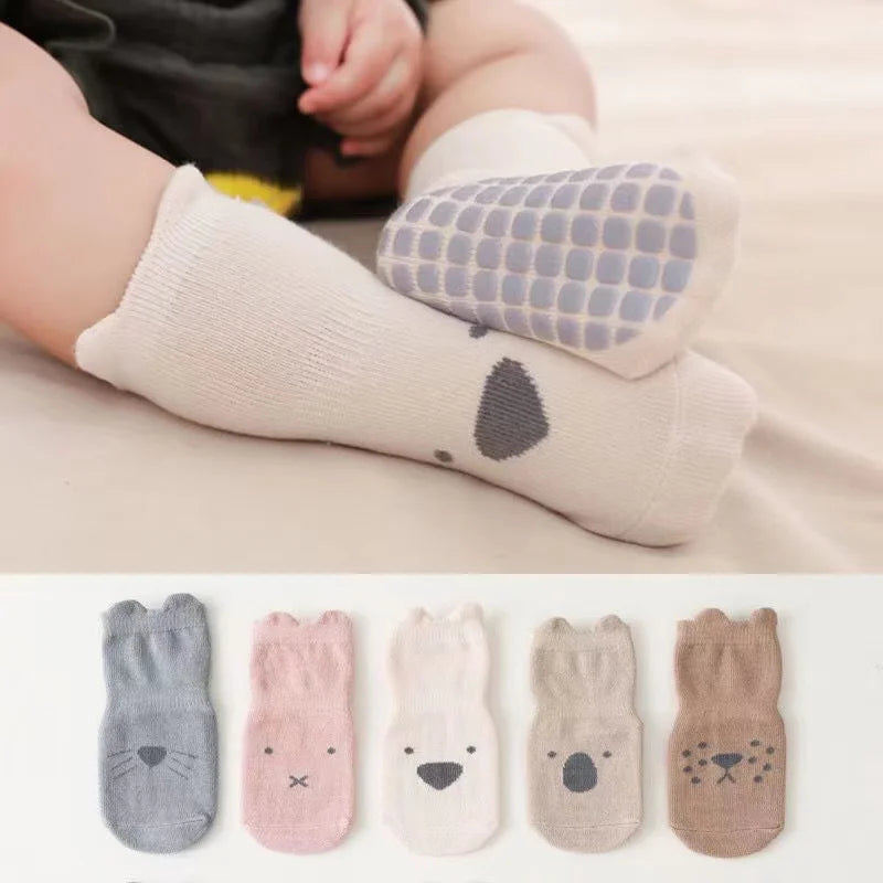Babysokken Set – Schattige en Antislip Sokken voor Kleintjes