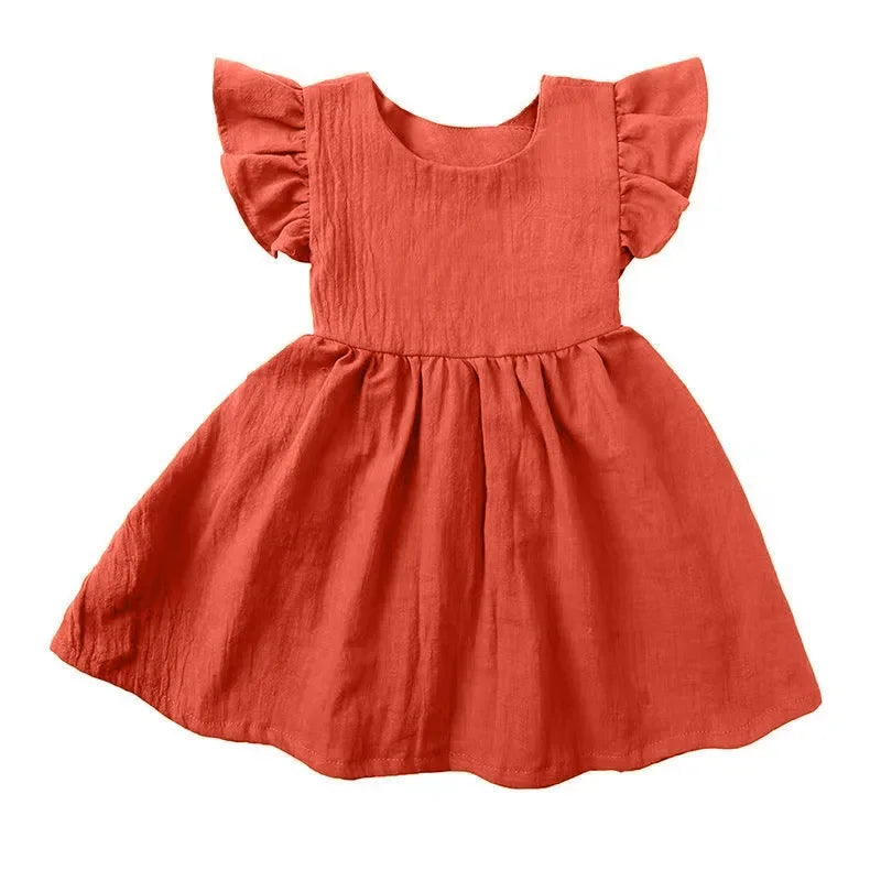 Schattige Zomerse Meisjesjurk met Ruffles & Strikdetail