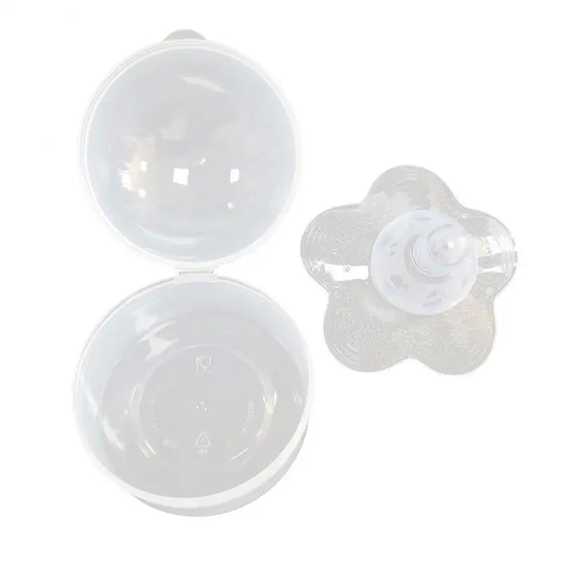 Siliconen Tepelbeschermers met Opbergdoos - Comfort en Bescherming bij Borstvoeding