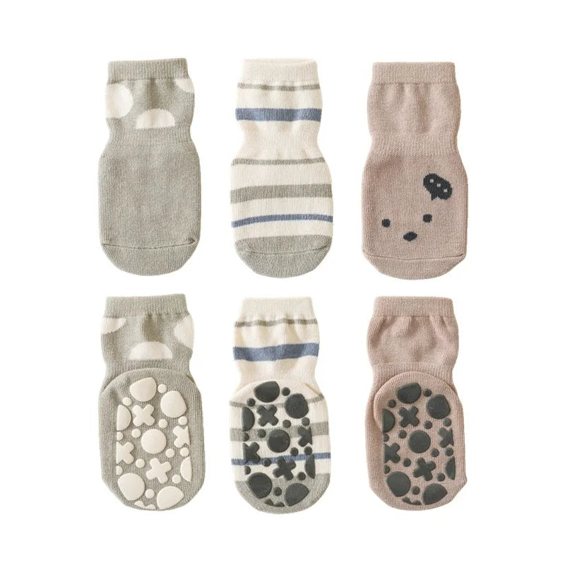 Babysokken Set – Schattige en Antislip Sokken voor Kleintjes