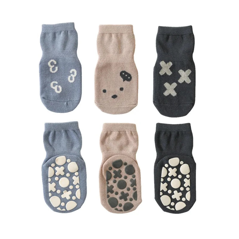 Babysokken Set – Schattige en Antislip Sokken voor Kleintjes
