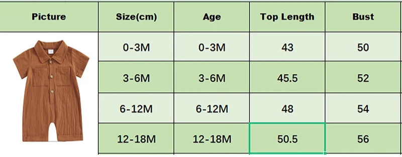 Baby Jumpsuit – Stijlvolle en Comfortabele Katoen-Linnen Romper