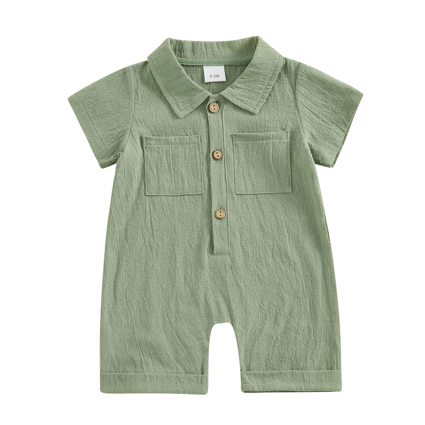 Baby Jumpsuit – Stijlvolle en Comfortabele Katoen-Linnen Romper