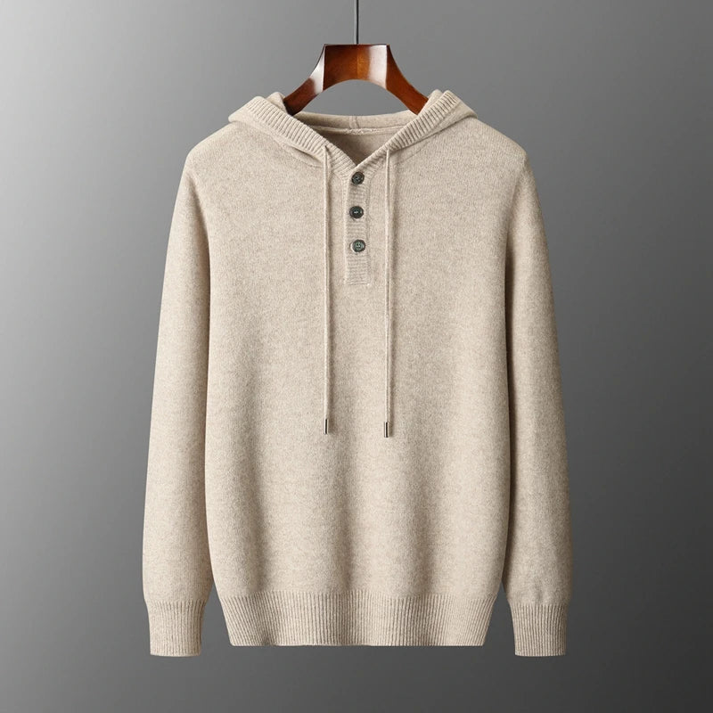 RAPHAËL | Hoodie élégant en laine mérino
