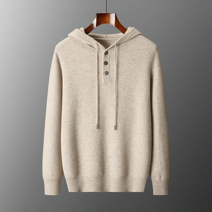 RAPHAËL | Hoodie élégant en laine mérino