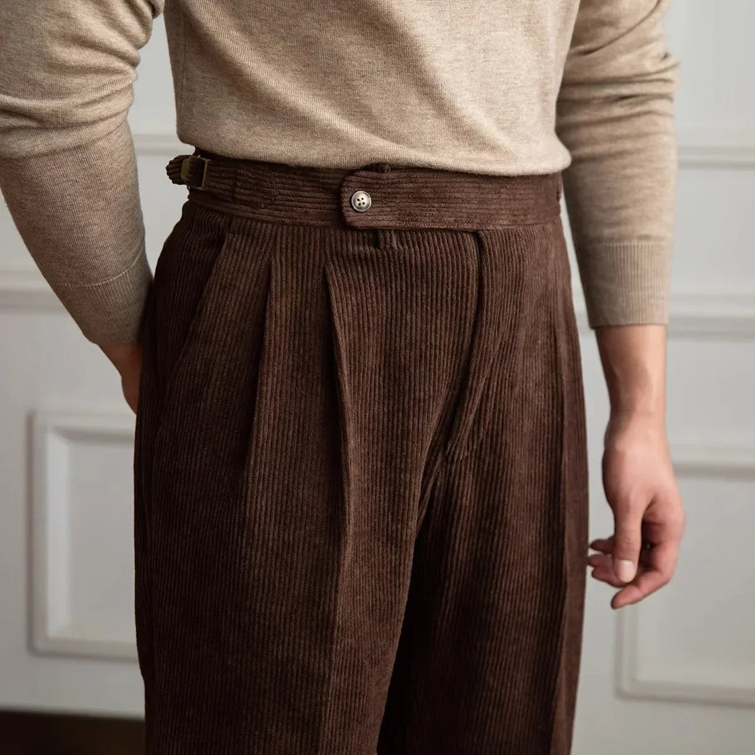 ÉTIENNE | Pantalon en velours côtelé de qualité supérieure