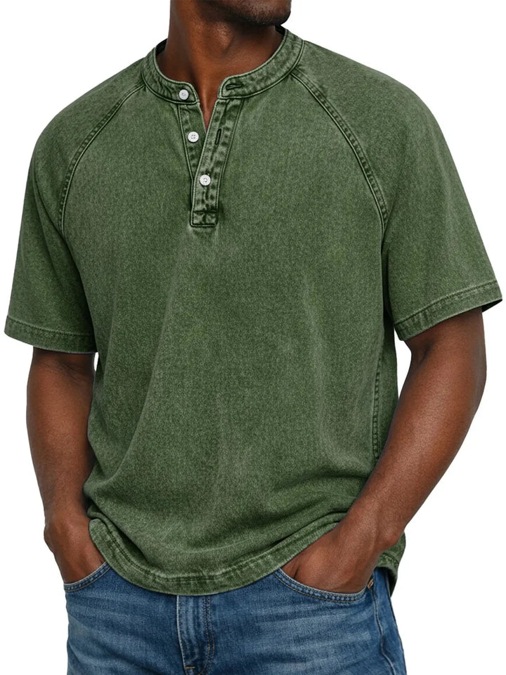 NATHAN | Chemise vintage boutonnée pour homme
