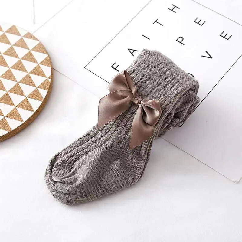 Meisjesmaillot met Strik – Zachte en Warme Panty voor Kinderen