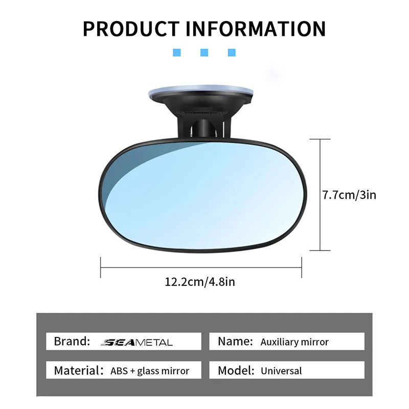 360° Draaibare Autospiegel – Perfect voor het In de Gaten Houden van je Baby