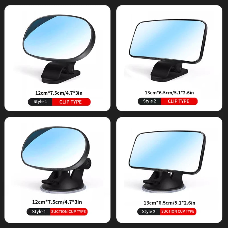 360° Draaibare Autospiegel – Perfect voor het In de Gaten Houden van je Baby