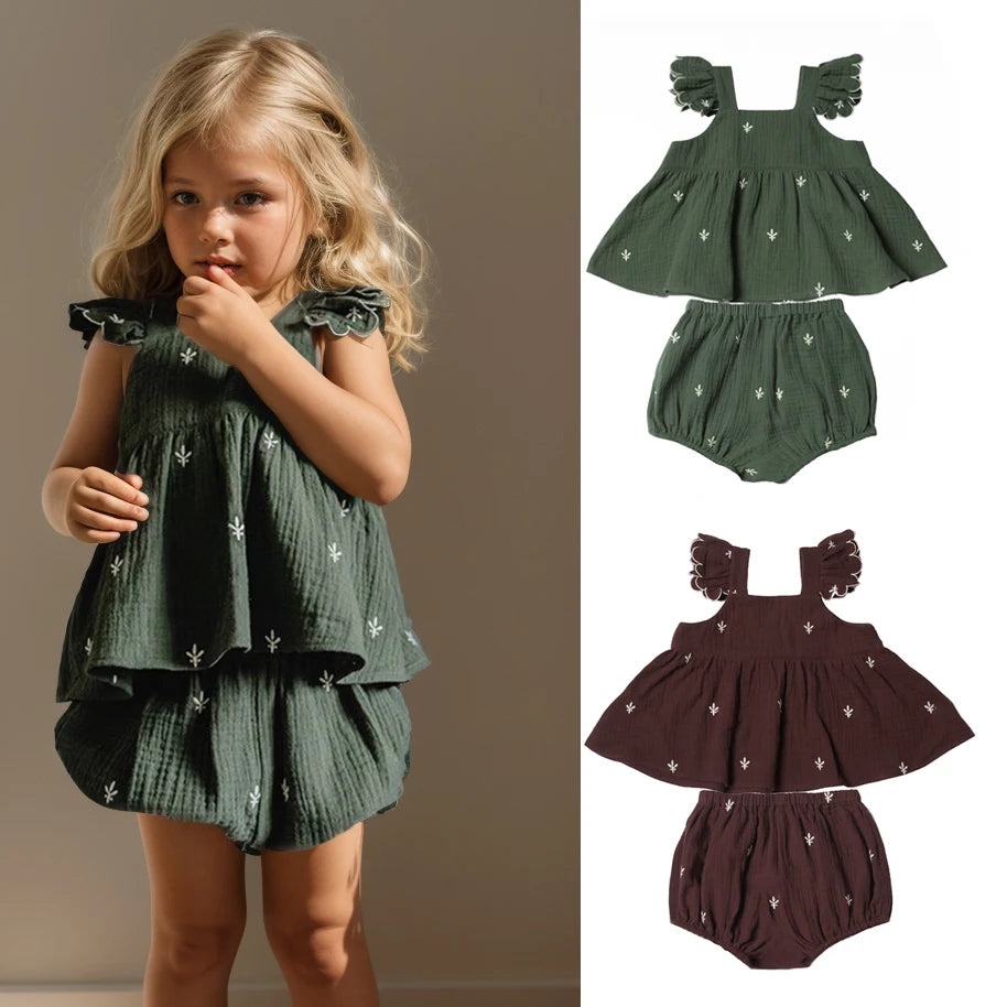 Zomerset voor Babymeisjes – Schattige en Comfortabele Katoenen Outfit