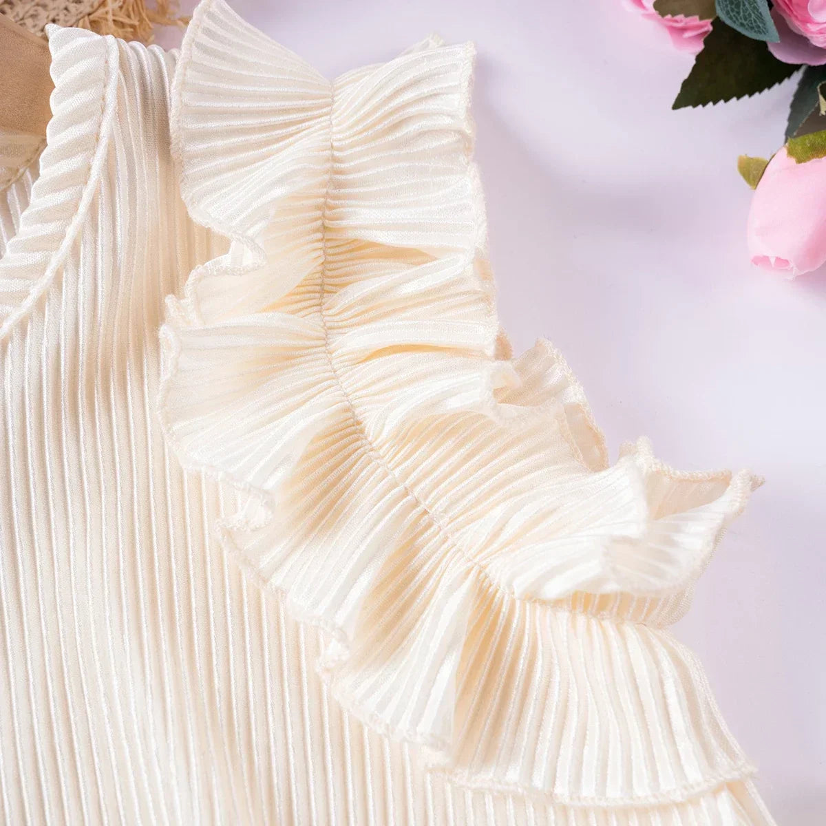 Luchtig Tweedelig Meisjes Setje – Zacht en Stijlvol voor de Zomer