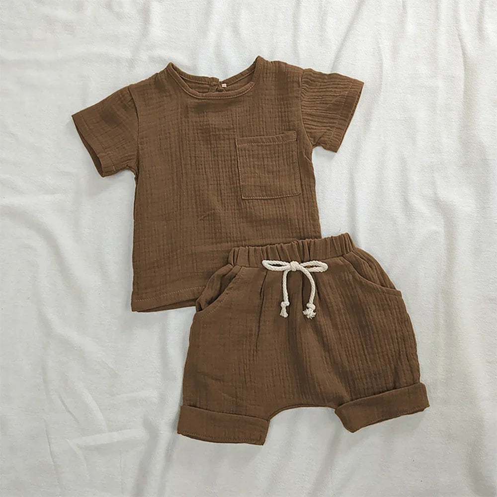 Tweedelige Baby Outfit – Zacht en Comfortabel voor de Zomer