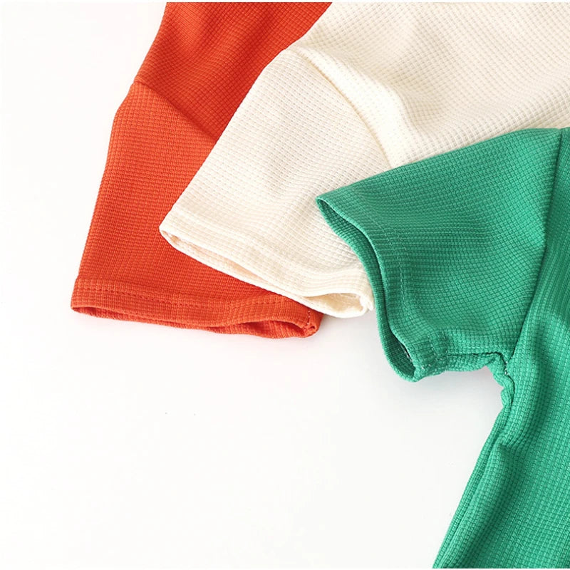 Zomerset voor Kinderen – Luchtige en Comfortabele Wafelstof Outfit