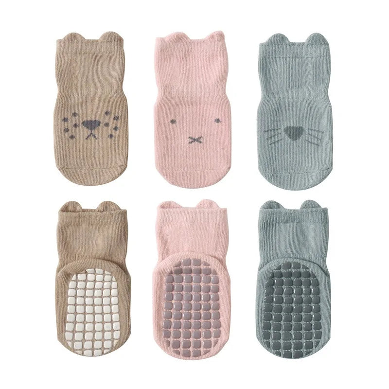 Babysokken Set – Schattige en Antislip Sokken voor Kleintjes