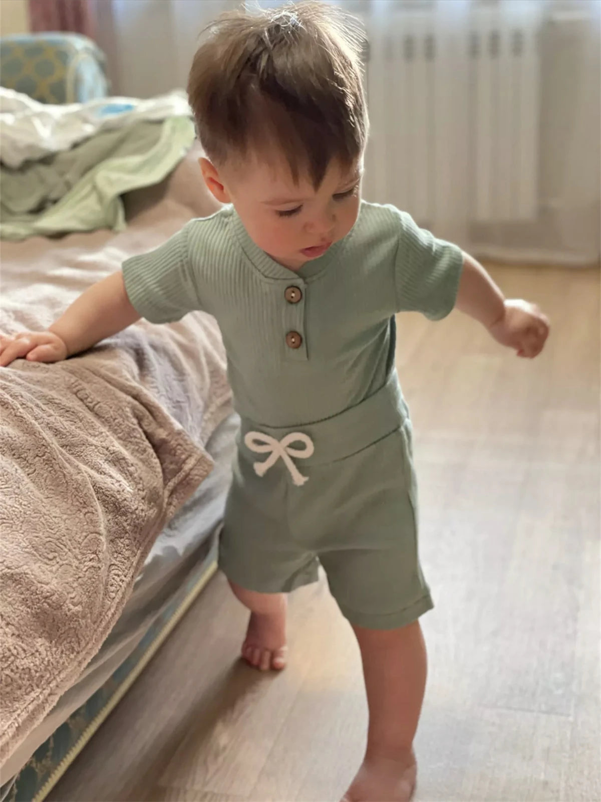 Baby Zomerset – Comfortabele en Stijlvolle Gebreide Tweedelige Outfit
