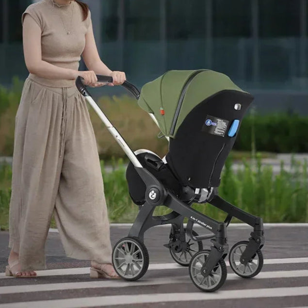 Loobie 4-in-1 Multifunctionele Kinderwagen met Autostoeltje | Opvouwbaar & Draagbaar