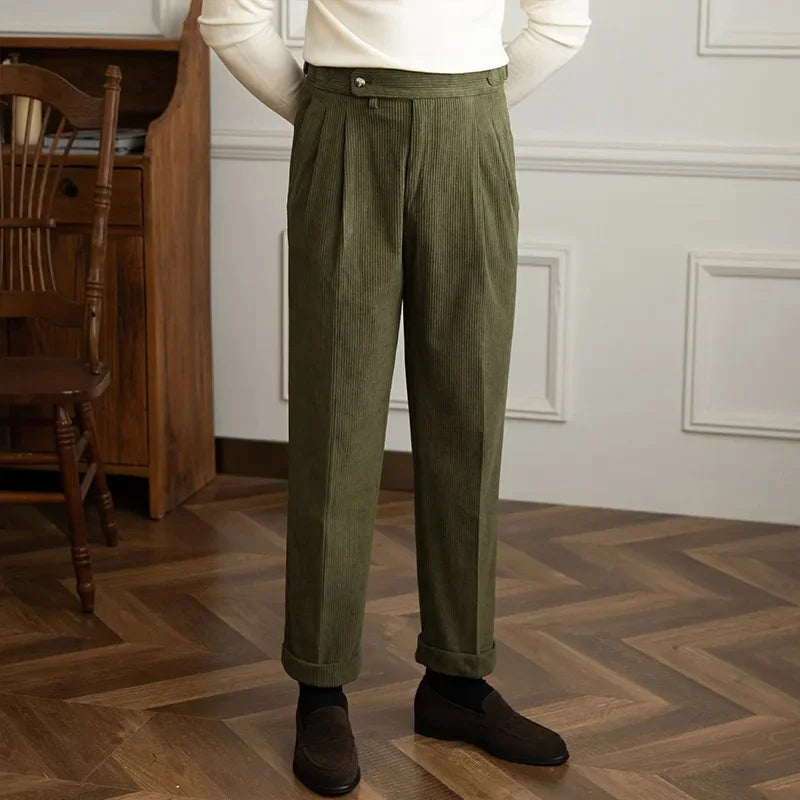ÉTIENNE | Pantalon en velours côtelé de qualité supérieure