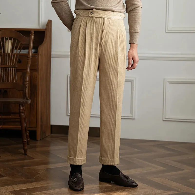 ÉTIENNE | Pantalon en velours côtelé de qualité supérieure