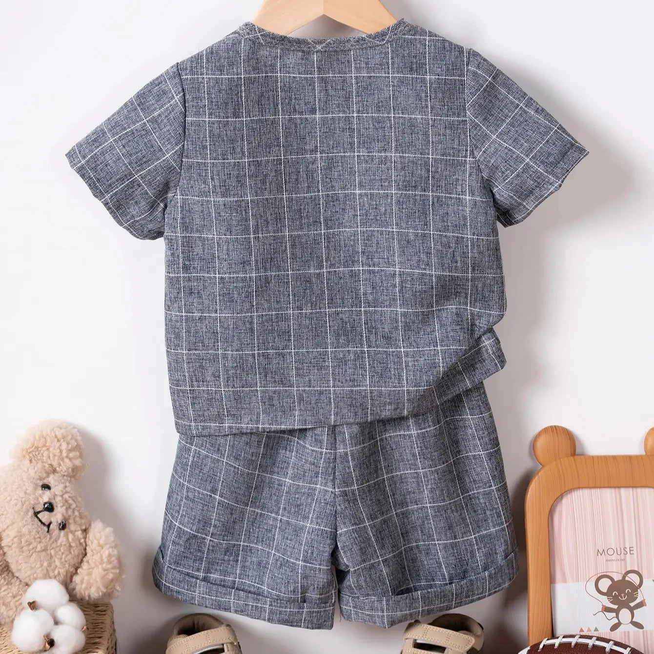 Modieuze Zomerset voor Jongens – Comfortabele Katoen-Linnen Outfit