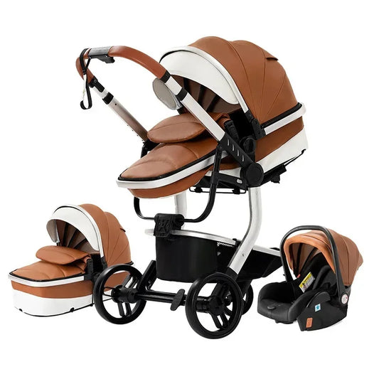 LOOBIE 3-in-1 Kinderwagen Luxury Set - Stroller, Autostoel en Reisbedje in één
