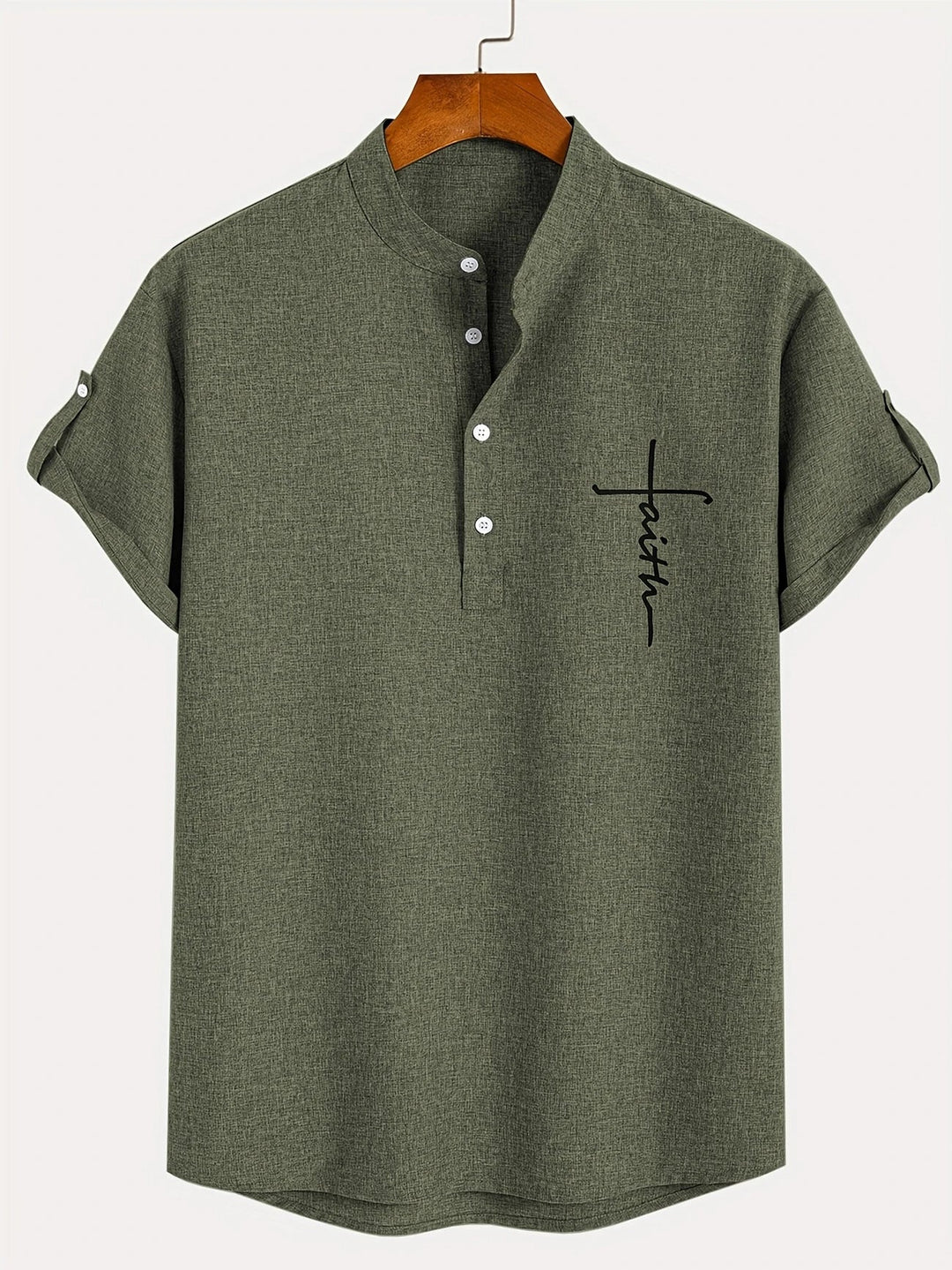 MARCEL | Chemise élégante à manches courtes et col montant
