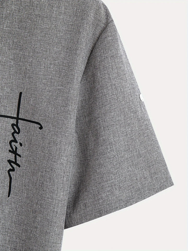 MARCEL | Chemise élégante à manches courtes et col montant